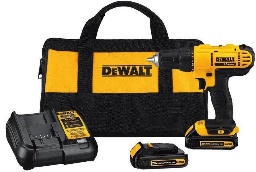 Дрель-шуруповерт DeWalt DCD771S2 (с 2-мя АКБ, сумка)