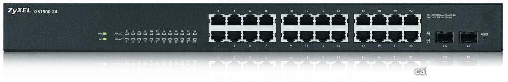 Управляемый коммутатор уровня 2+ Zyxel GS1900-24