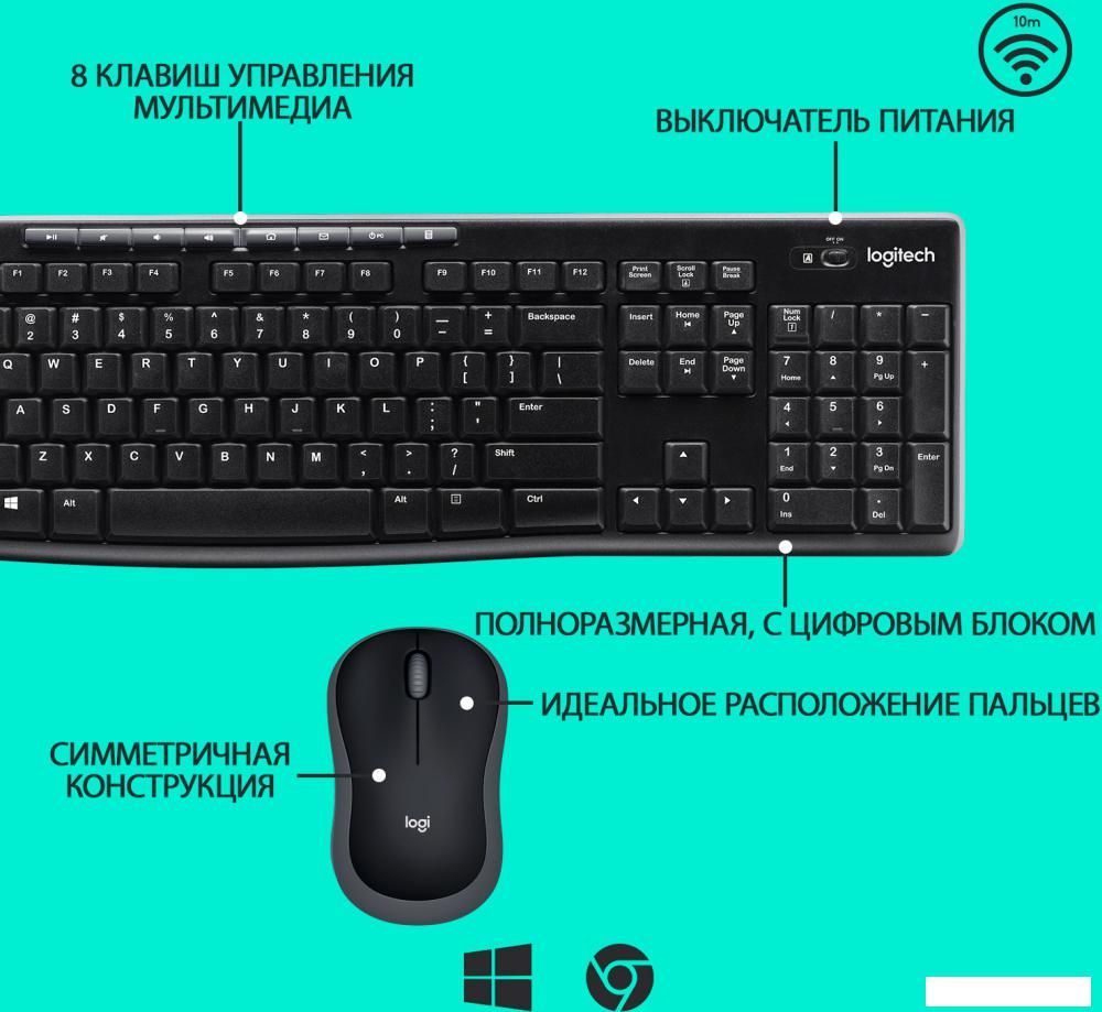 Офисный набор Logitech Wireless Combo MK270 920-004518