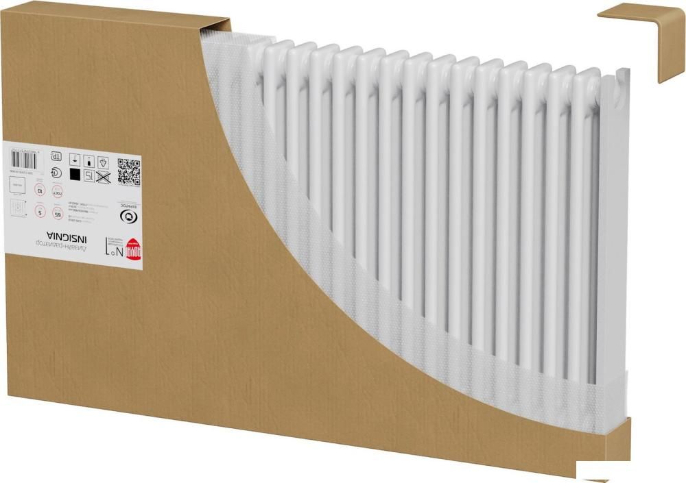 Стальной трубчатый радиатор Royal Thermo Insignia VC2180 - 10 секций RAL9005m