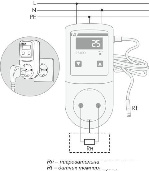 Реле температуры Евроавтоматика F&amp;F RT-800 EA07.001.017
