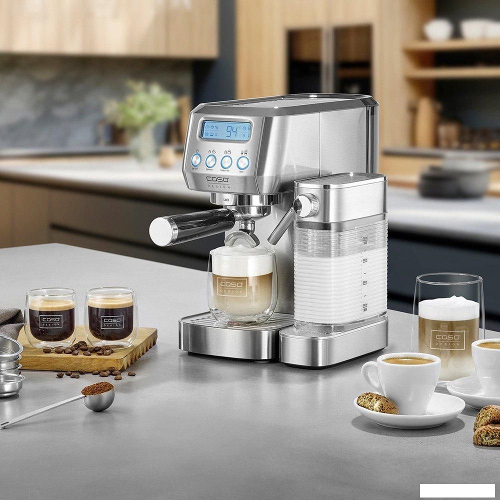 Рожковая кофеварка CASO Espresso Gourmet Latte