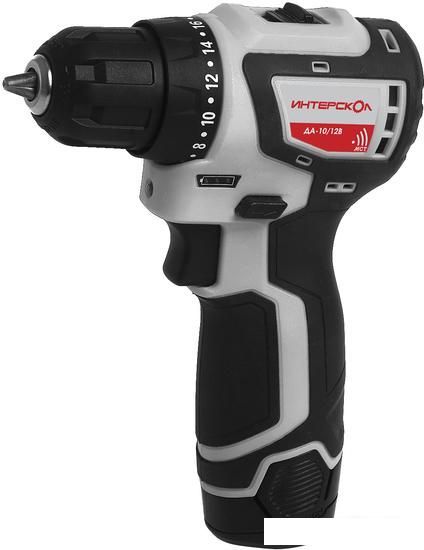 Дрель-шуруповерт Интерскол ДА-10/12В (с 2-мя АКБ 1.5 Ah)