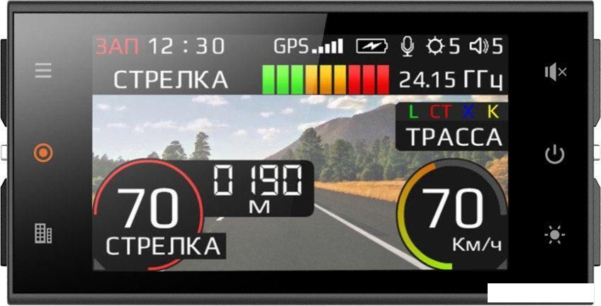 Видеорегистратор-радар детектор (2в1) SilverStone F1 Hybrid S-BOT PRO Wi-Fi