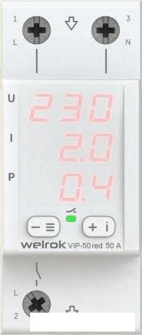 Реле напряжения Welrok VIP-50 red (красный)