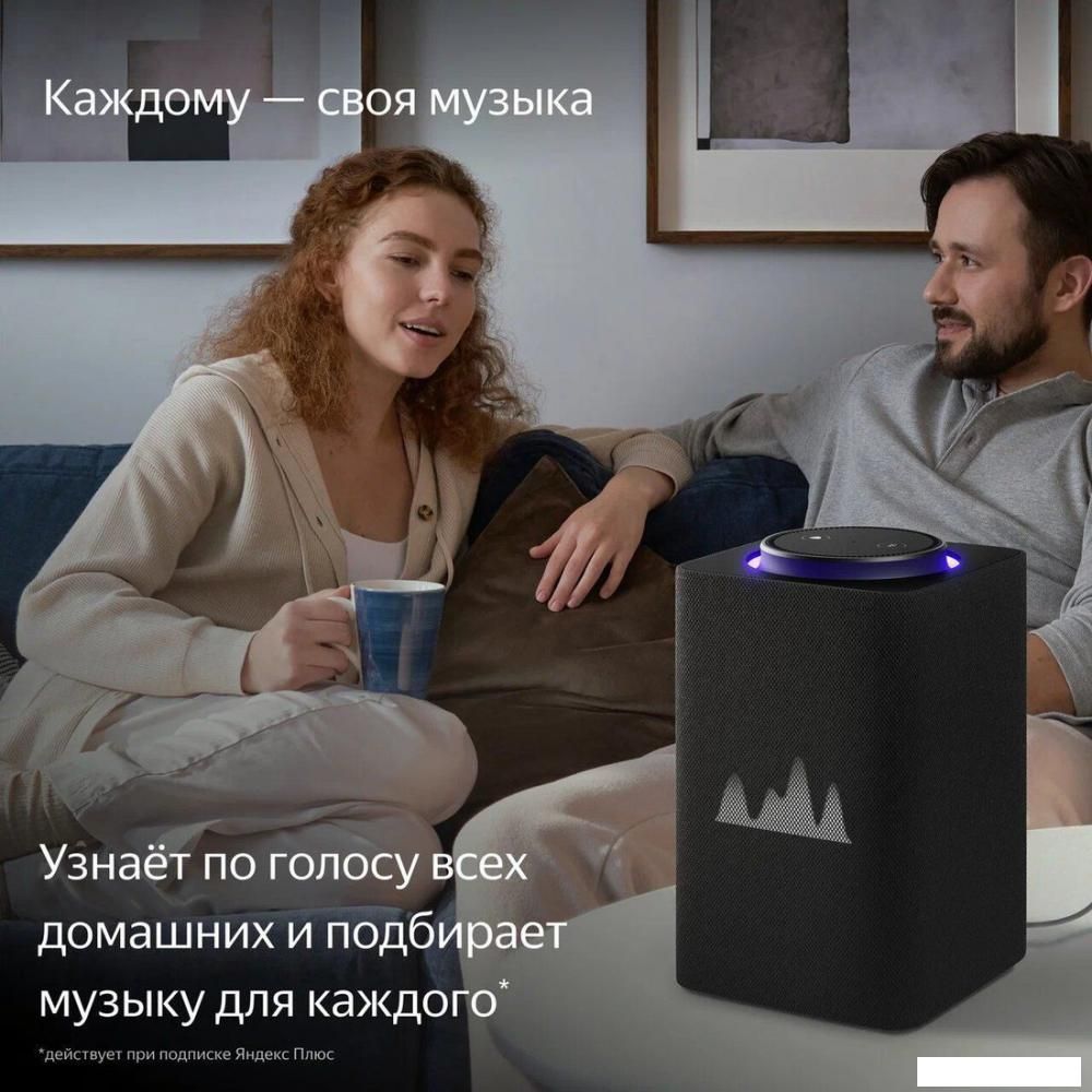 Умная колонка Яндекс Станция Макс (с хабом умного дома Zigbee, графит)