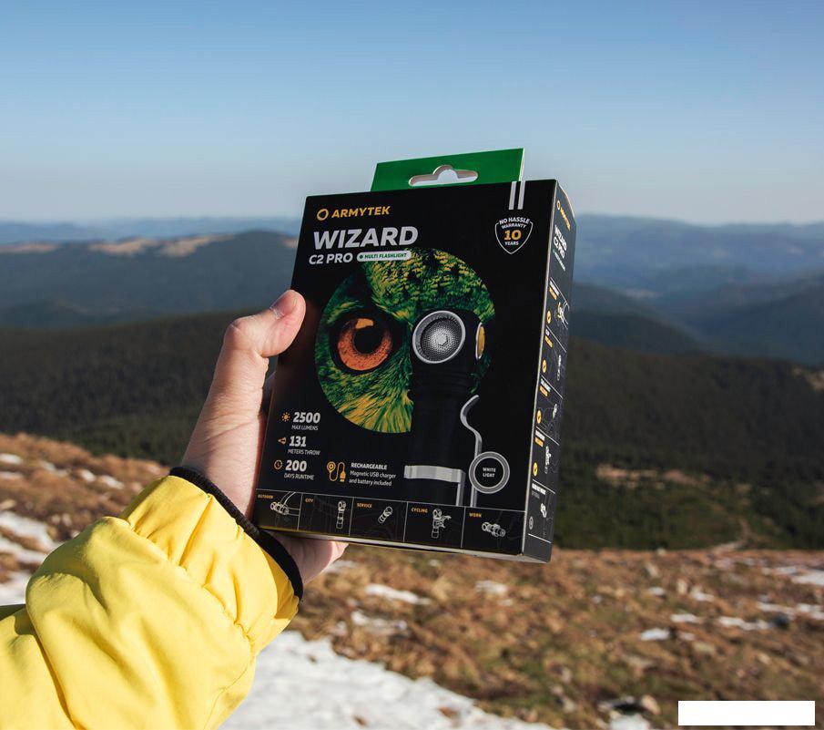 Фонарь Armytek Wizard C2 Pro Magnet USB XHP50.2 (белый)