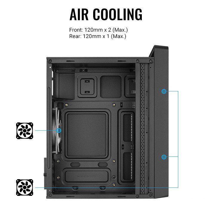 Корпус AeroCool CS-109-S-BK-v1
