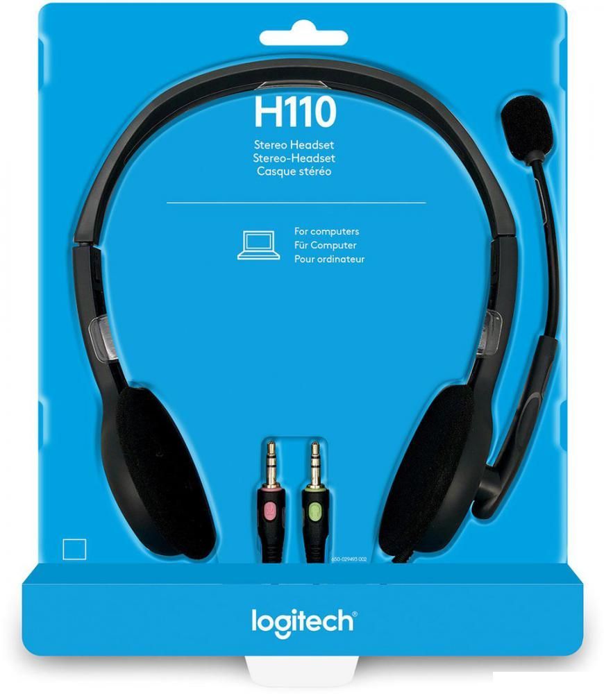 Офисная гарнитура Logitech Stereo Headset H110