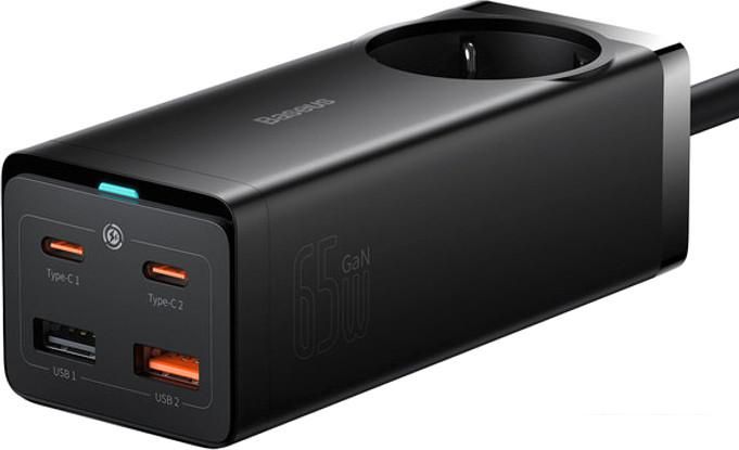 Сетевое зарядное Baseus GaN3 Pro Desktop Powerstrip AC+2U+2C 65W PSZM000901