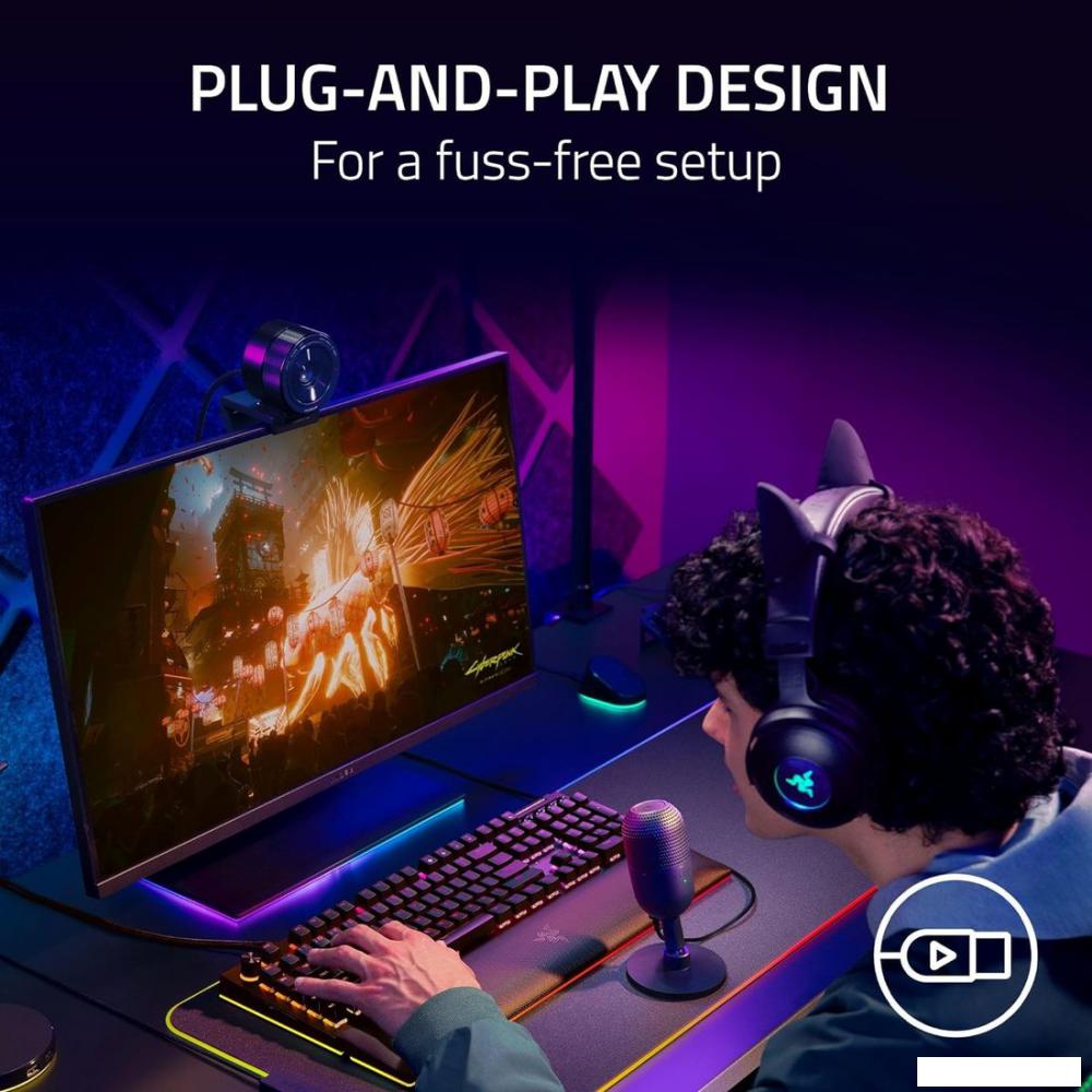 Проводной микрофон Razer Seiren V3 Mini Mercury White