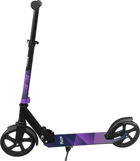 Двухколесный подростковый самокат Ricos Impulse 200H (белый/фиолетовый)