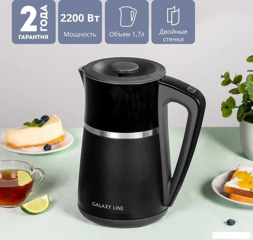 Электрический чайник Galaxy Line GL0338 (черный)