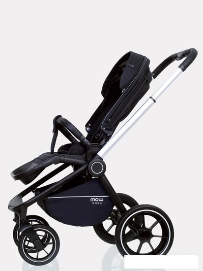 Универсальная коляска Rant MOWbaby Zoom PU (3 в 1, silver black)