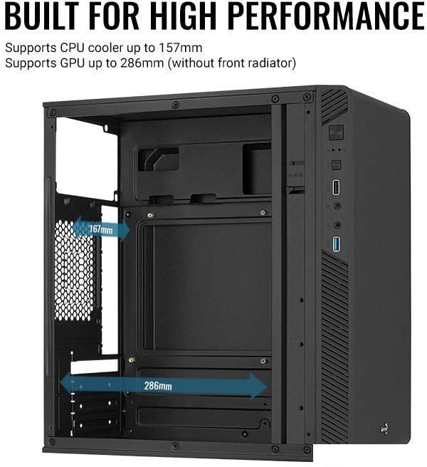 Корпус AeroCool CS-106 CS-106-S-BK-v1