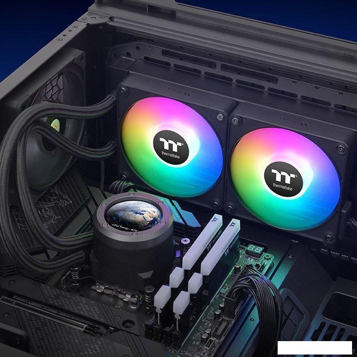 Жидкостное охлаждение для процессора Thermaltake TH240 V2 Ultra EX ARGB CL-W414-PL12SW-A