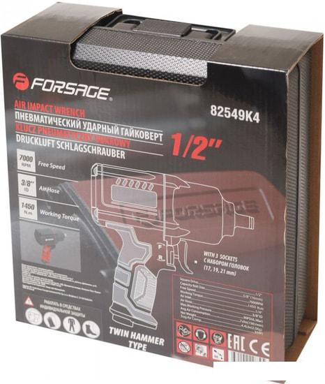 Пневматический гайковерт FORSAGE F-82549K4