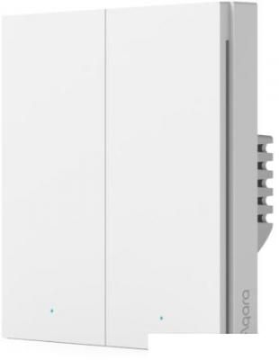 Выключатель Aqara Smart Wall Switch H1 двухклавишный c нейтралью (белый)