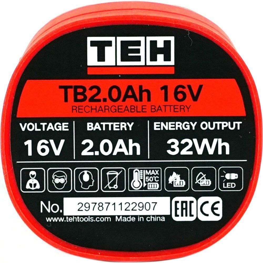 Аккумулятор TEH TB2.0Ah 16V (16В/2 Ah)