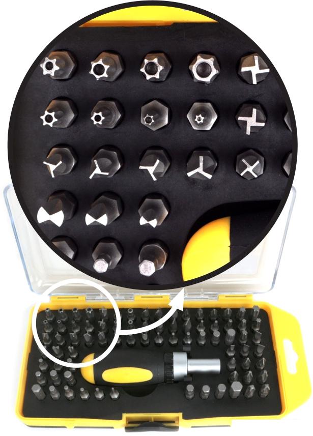 Набор отвертка с битами Cablexpert TK-SD-371 (79 предметов)