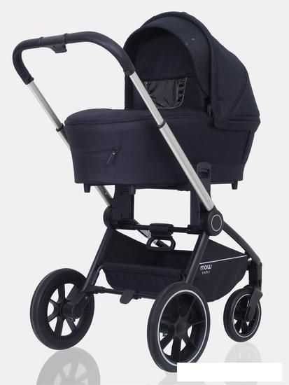 Универсальная коляска Rant MOWbaby Zoom PU (3 в 1, silver black)