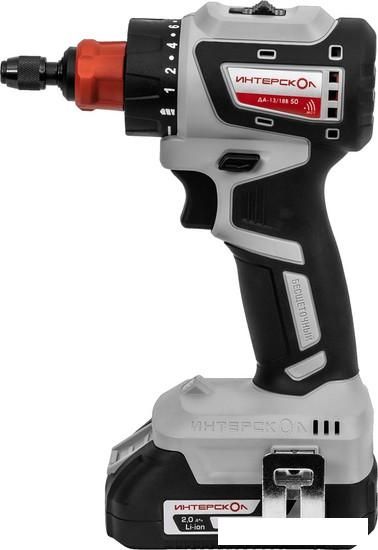 Дрель-шуруповерт Интерскол Комби ДА-13/18В (с 2-мя АКБ, кейс)