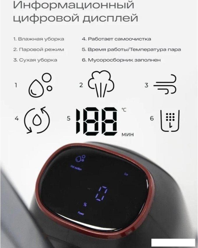 Вертикальный моющий пылесос Atvel F40 Steam