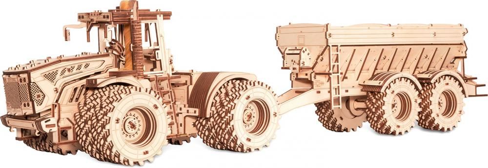 3Д-пазл Eco-Wood-Art Прицеп для Кировец K-7M