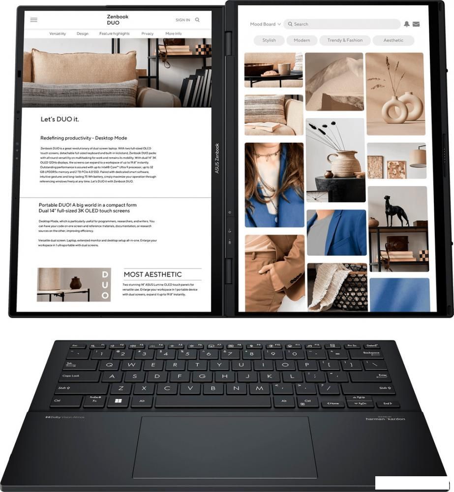 Рабочая станция ASUS Zenbook 14 Duo OLED UX8406MA-QL056W