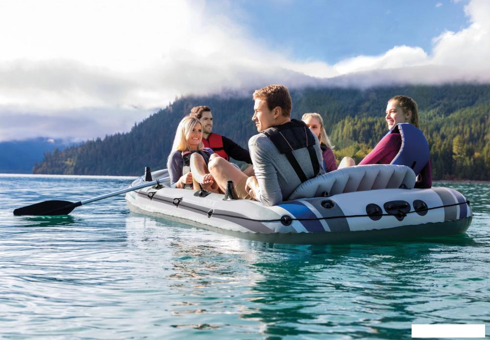Моторно-гребная лодка Intex Excursion-5 68325NP