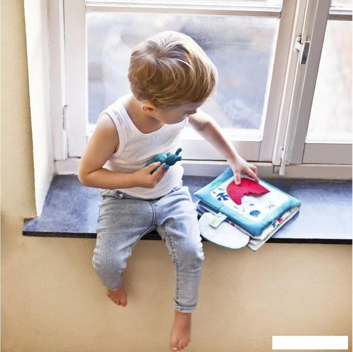 Развивающая игрушка Lilliputiens Книжка мягкая Мариус ищет папу 83099