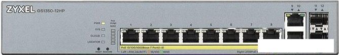 Управляемый коммутатор 2-го уровня Zyxel GS1350-12HP