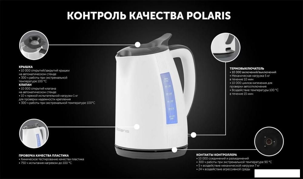 Электрический чайник Polaris PWK 1708C Water Way Pro