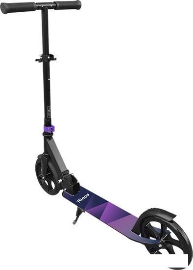 Двухколесный подростковый самокат Ricos Impulse 200H (белый/фиолетовый)
