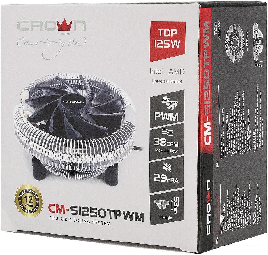 Кулер для процессора CrownMicro CM-S1250TPWM