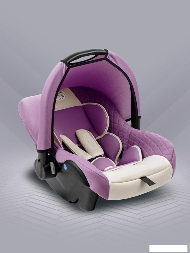 Детское автокресло Amarobaby Baby Comfort AB222008BC/3938 (светло-фиолетовый/светло-бежевый)