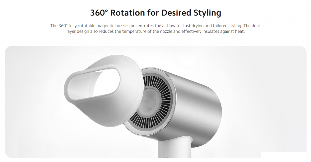 Фен Xiaomi Water Ionic Hair Dryer H500 BHR4899CN (китайская версия)