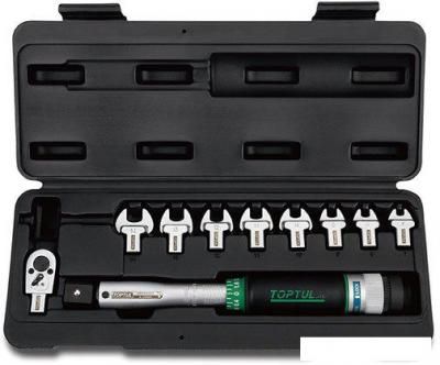 Динамометрический ключ с набором Toptul 3/8" 6-30 Нм GAAI1001