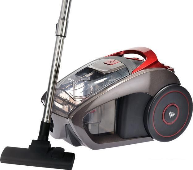 Пылесос KELLI KL-8007 (серый/красный)