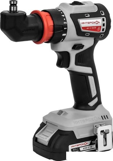 Дрель-шуруповерт Интерскол Комби ДА-13/18В (с 2-мя АКБ, кейс)