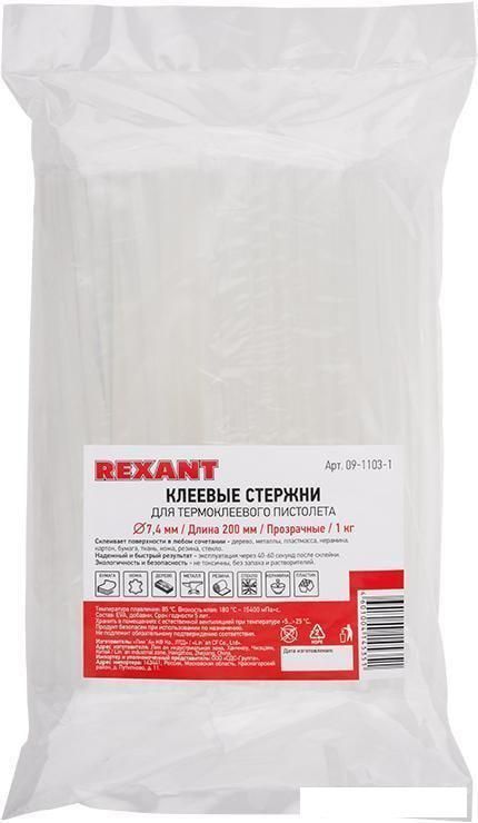 Клеевые стержни Rexant 09-1103 (10 шт, прозрачный)
