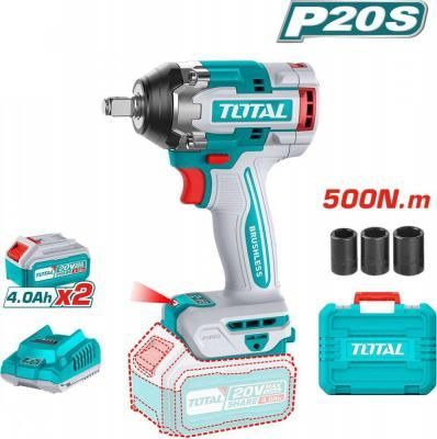 Гайковерт Total TIWLI2050 (с 2-мя АКБ, кейс)