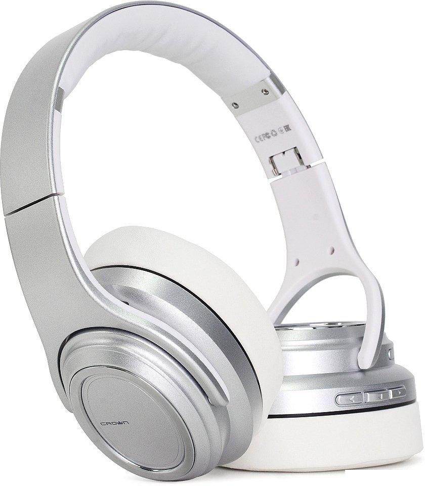 Наушники CrownMicro CMBH-5050 (серебристый)
