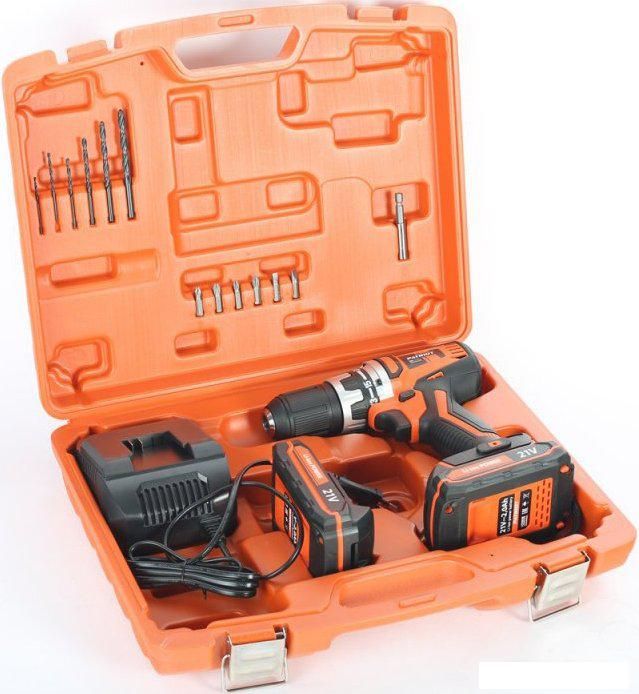 Дрель-шуруповерт Patriot BR 210Li 180301550 (с 2-мя АКБ, кейс)