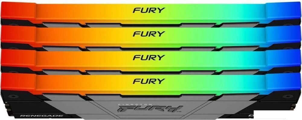 Оперативная память Kingston FURY Renegade RGB 4x8ГБ DDR4 3600 МГц KF436C16RB2AK4/32