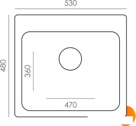 Кухонная мойка Quartz Bond 530 (уголь)