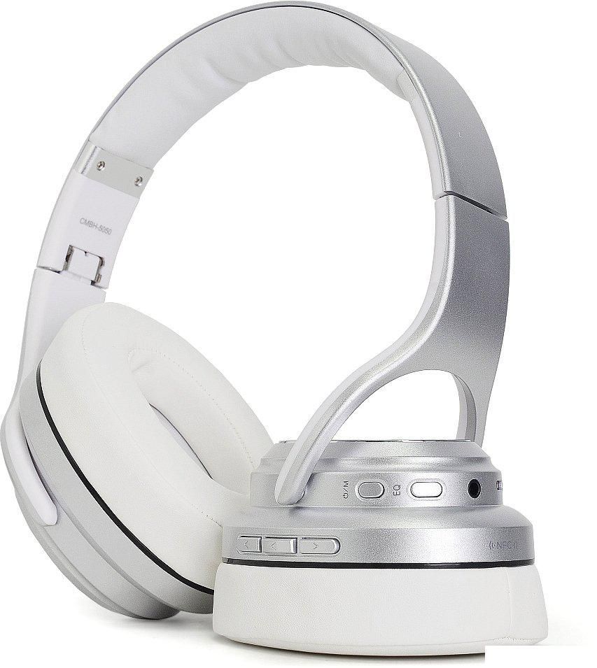Наушники CrownMicro CMBH-5050 (серебристый)