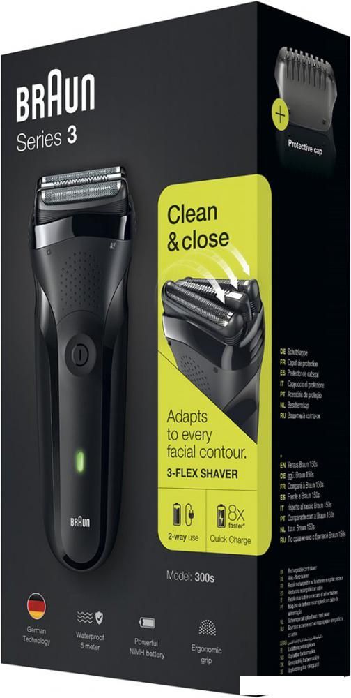 Электробритва Braun Series 3 300s (черный)