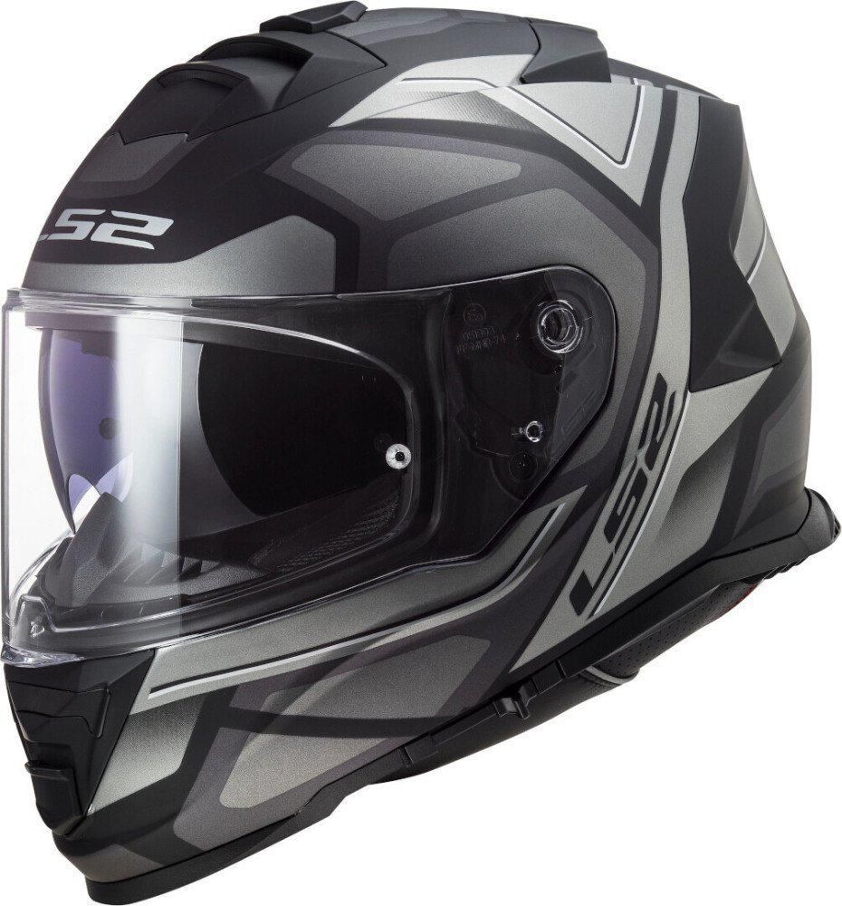 Мотошлем LS2 FF800 Storm Faster (XS, черно-серый матовый)