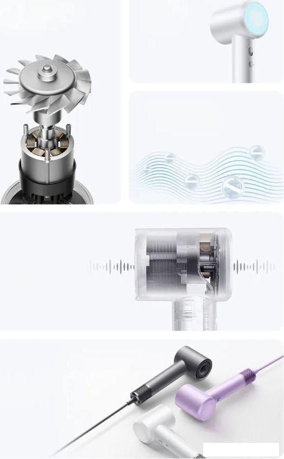 Фен Xiaomi Mijia Dryer H501 Gentle Little Hurricane Yunmanbai (белый)